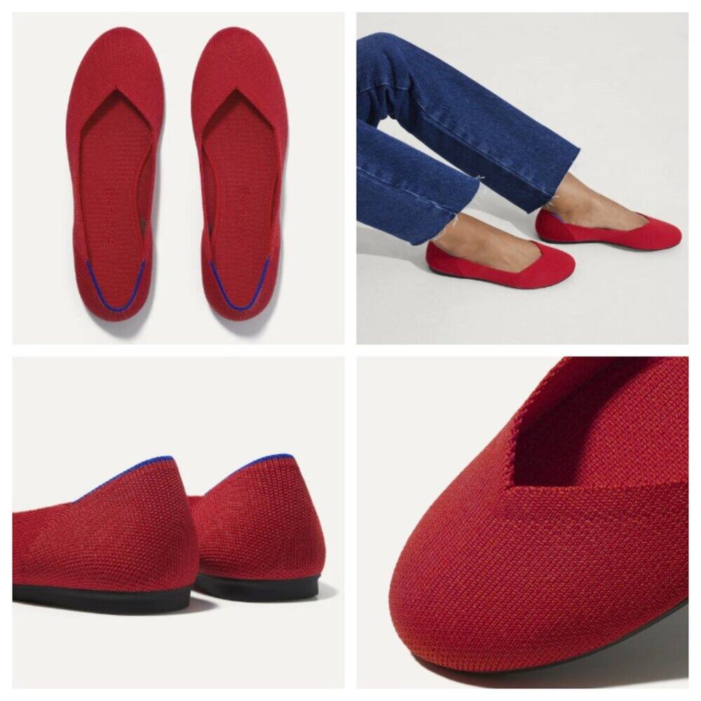 Rothy's Women's The Flat Bright Red Size 10.5